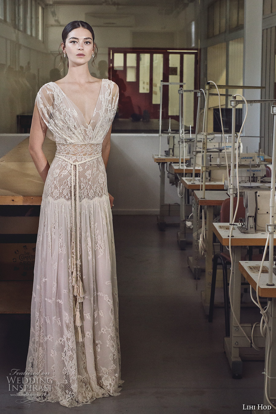 lihi hod 2017 bridal cap sleeves v back full embellishment lace vintage bohemian modified a line wedding dress v low back sweep train (alona) mv lihi hod 2017 bridal cap sleeves v back full embellishment lace vintage bohemian modified a line wedding dress v low back sweep train (alona) mv