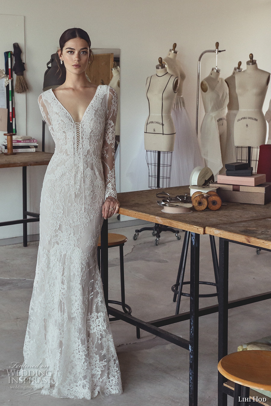 lihi hod 2017 bridal long sleeves v neck full embellishment beautiful elegant romantic trumpet mermaid wedding dress v low back sweep train (zoe) mv lihi hod 2017 bridal long sleeves v neck full embellishment beautiful elegant romantic trumpet mermaid wedding dress v low back sweep train (zoe) mv