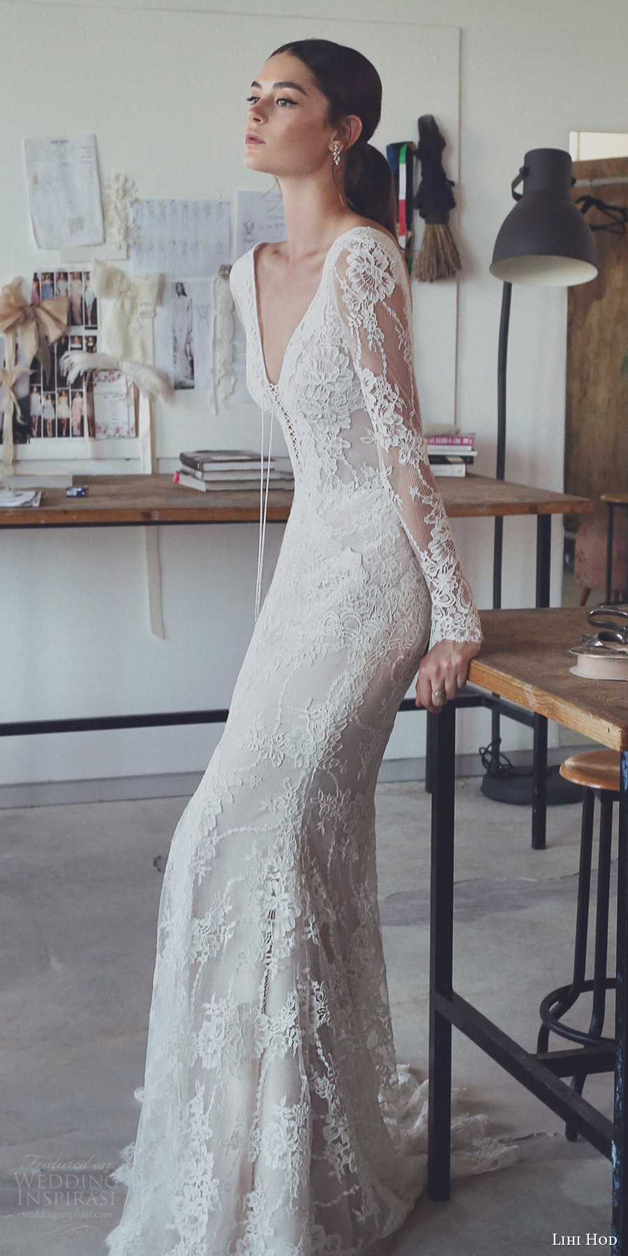 lihi hod 2017 bridal long sleeves v neck full embellishment beautiful elegant romantic trumpet mermaid wedding dress v low back sweep train (zoe) zv lihi hod 2017 bridal long sleeves v neck full embellishment beautiful elegant romantic trumpet mermaid wedding dress v low back sweep train (zoe) zv