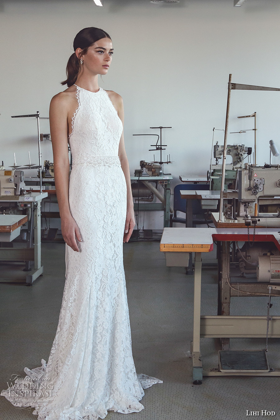 lihi hod 2017 bridal sleeveless halter neck full embellishment classy elegant lace trumpet mermaid wedding dress sweep train (lauren) mv lihi hod 2017 bridal sleeveless halter neck full embellishment classy elegant lace trumpet mermaid wedding dress sweep train (lauren) mv