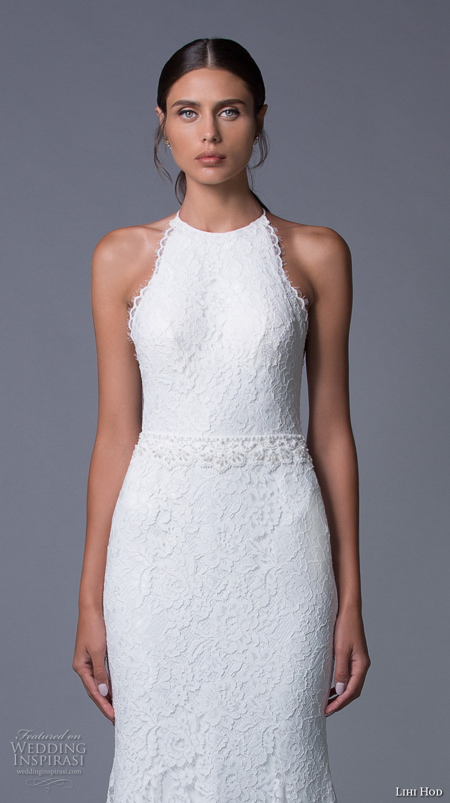 lihi hod 2017 bridal sleeveless halter neck full embellishment classy elegant lace trumpet mermaid wedding dress sweep train (lauren) zv lihi hod 2017 bridal sleeveless halter neck full embellishment classy elegant lace trumpet mermaid wedding dress sweep train (lauren) zv