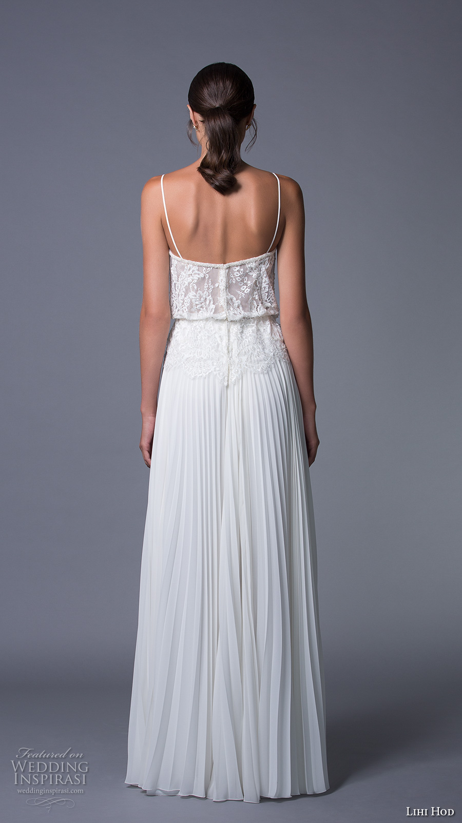 lihi hod 2017 bridal spagetti strap heavily embelished bodice pleated skirt romantic a line wedding dress (nina) bv lihi hod 2017 bridal spagetti strap heavily embelished bodice pleated skirt romantic a line wedding dress (nina) bv