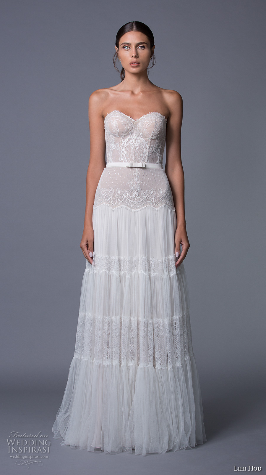 lihi hod 2017 bridal strapless sweetheart neckline bustier heavily embellished bodice bohemian sexy a line wedding dress sweep train (jane) mv lihi hod 2017 bridal strapless sweetheart neckline bustier heavily embellished bodice bohemian sexy a line wedding dress sweep train (jane) mv