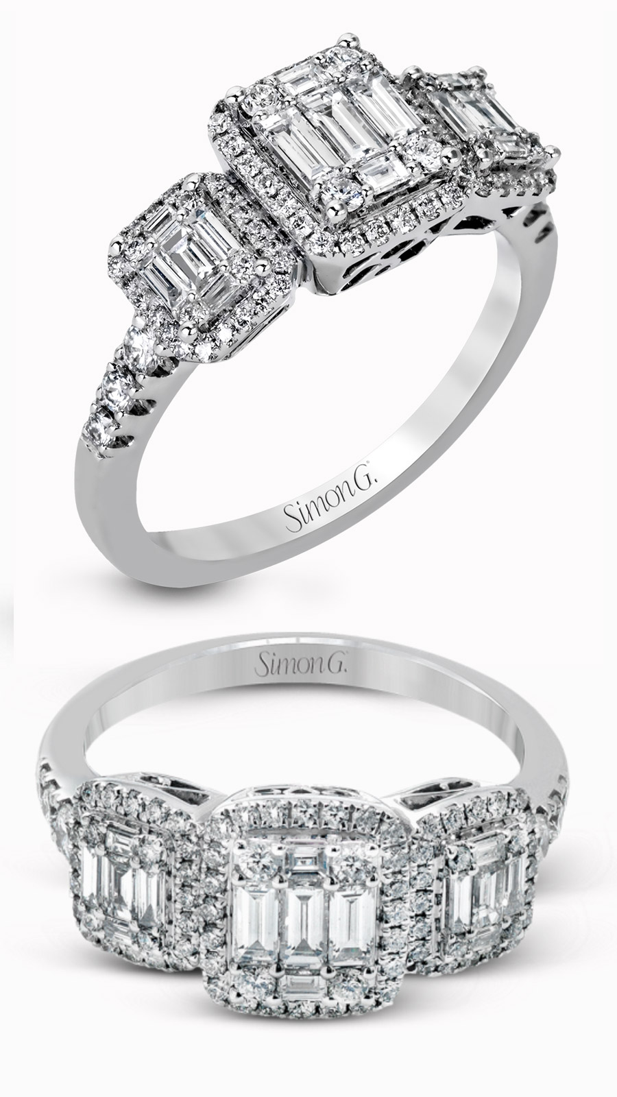 simon g gorgeous diamond engagement ring mr2363 right hand ring baguette diamonds