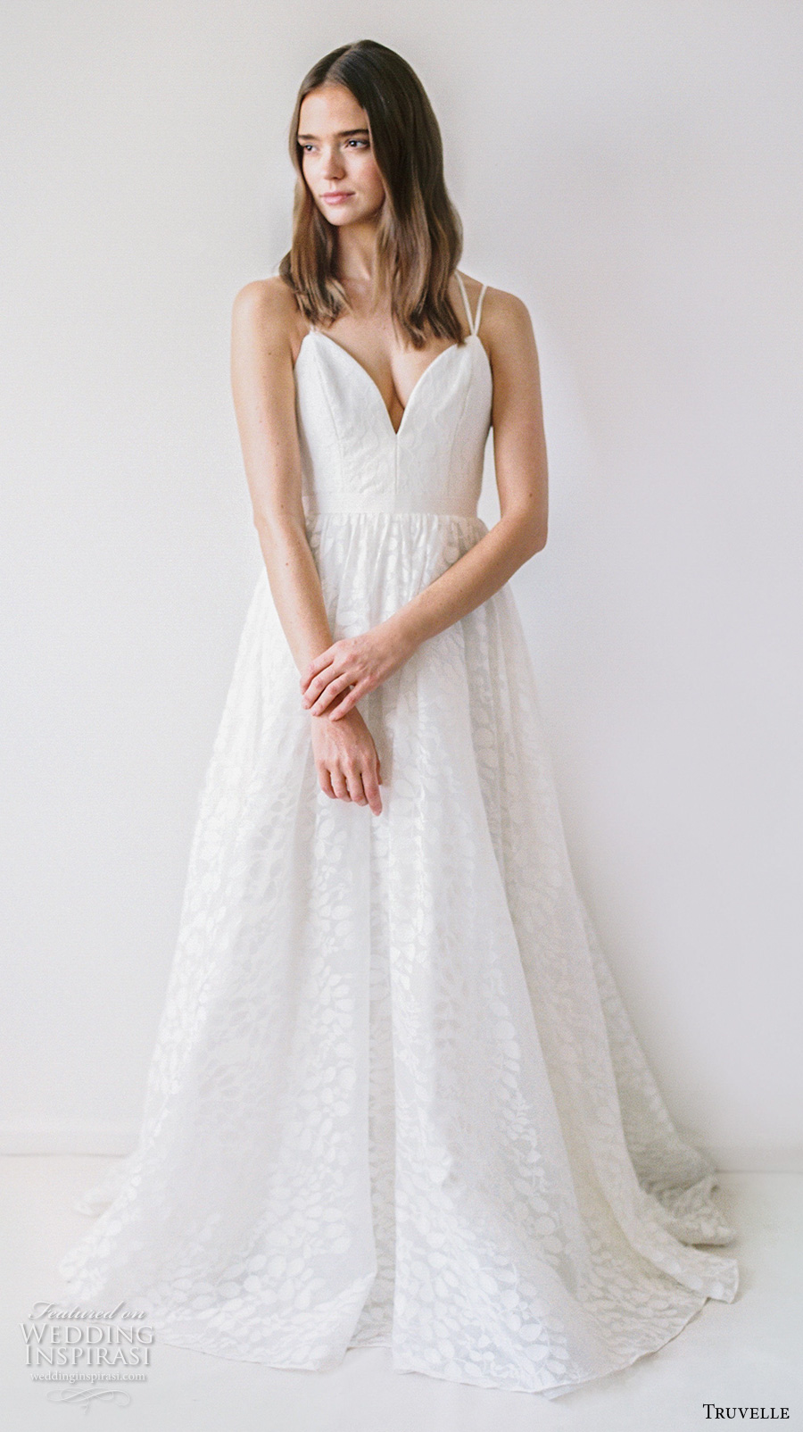 truvelle 2017 bridal double spagetti strap deep sweetheart neckline full embellishment romantic a line wedding dress strap back (hamilton) mv truvelle 2017 bridal double spagetti strap deep sweetheart neckline full embellishment romantic a line wedding dress strap back (hamilton) mv