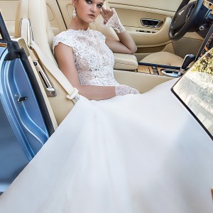 alessandra rinaudo 2017 bridal cap sleeves boat neckline heavily embellished bodice romantic a  line wedding dress lace back chapel train (berta) zv
