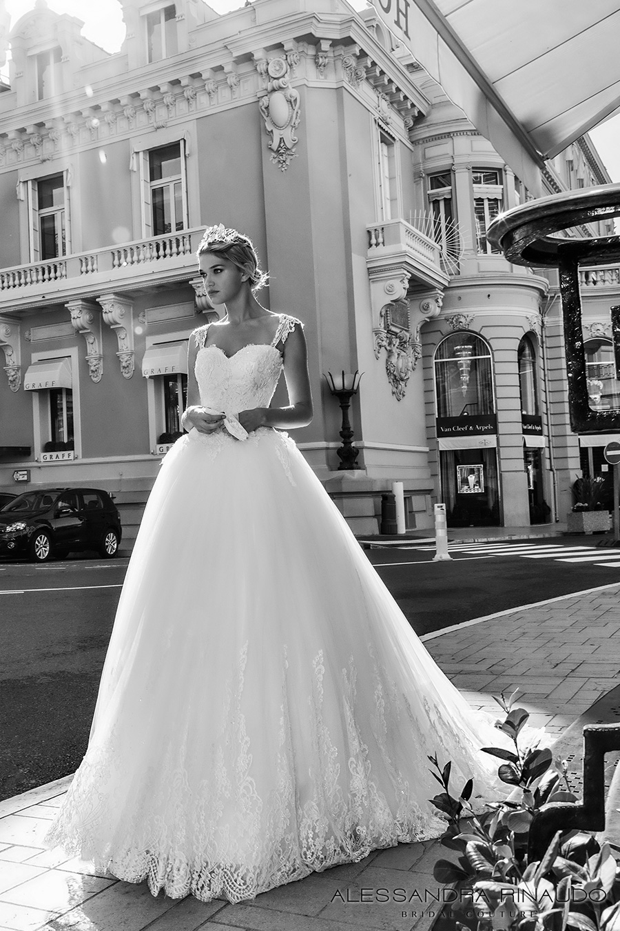 alessandra rinaudo 2017 bridal cap sleeves lace strap sweetheart neckline heavily embellished bodice princess ball gown wedding dress lace back royal long train (bonny) mv