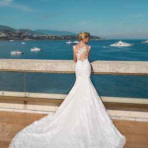 alessandra rinaudo 2017 bridal cap sleeves sweetheart neckline full embellishment elegant mermaid wedding dress illusion low back long train (berenice) bv mv