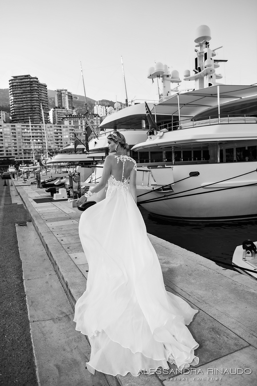 alessandra rinaudo 2017 bridal illusion long sleeves illusion boat neck v neck heavily embellished bodice sheer back long train (bliss) bv