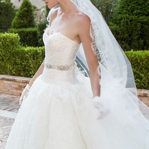 alessandra rinaudo 2017 bridal strapless semi sweetheart neckline heavily embellished bodice romantic princess ball gown wedding dress sweep train (bella) zv