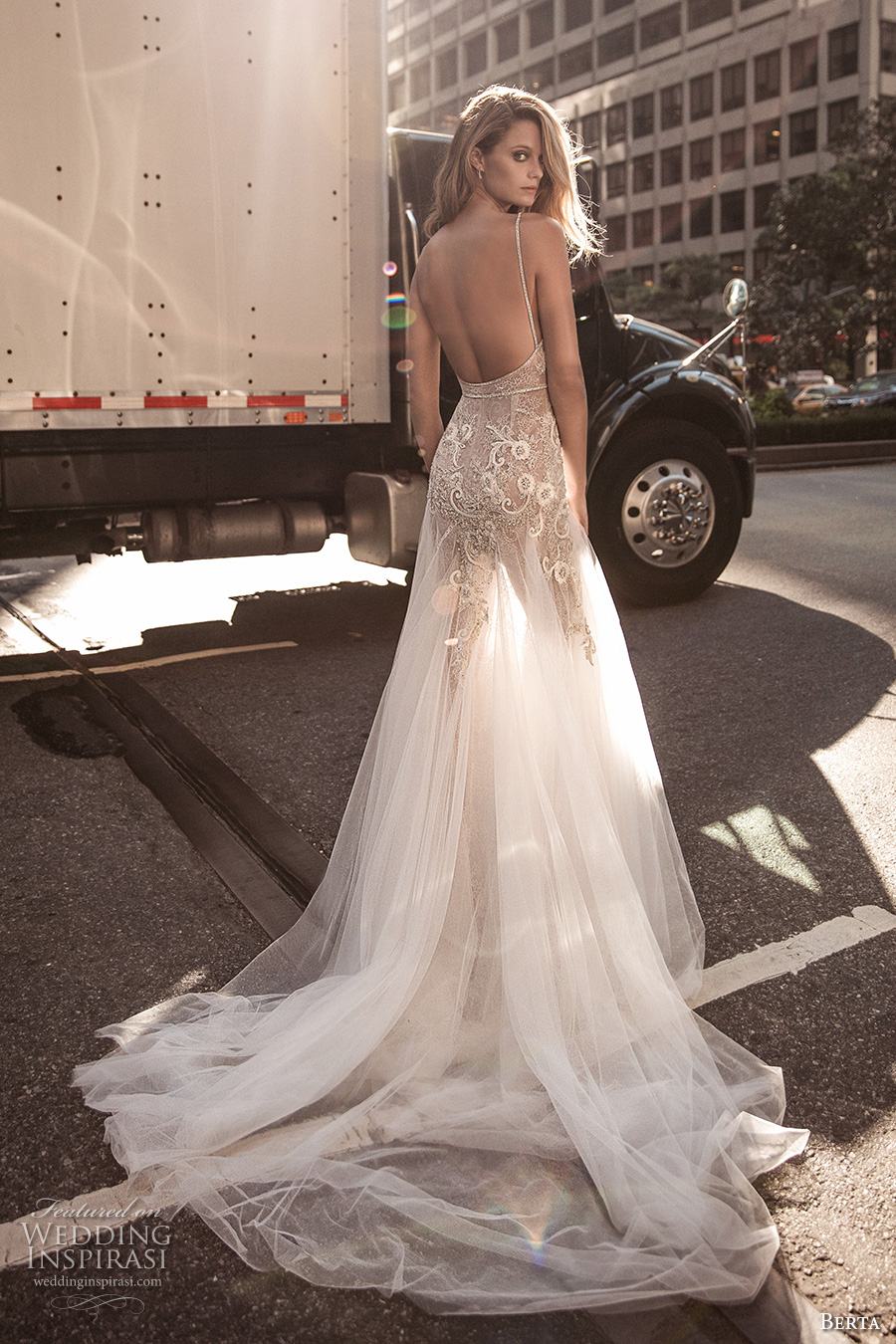 berta fall 2017 bridal sleeveless thing strap deep v neckline heavily embellished bodice sexy romantic tulle skirt a line weding dress low back chapel train (002) bv berta fall 2017 bridal sleeveless thing strap deep v neckline heavily embellished bodice sexy romantic tulle skirt a line weding dress low back chapel train (002) bv
