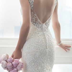 christina wu brides spring 2017 bridal sleeveless illusion straps vneck fully lace embellished trumpet wedding dress (15625) zbv train romantic elegant