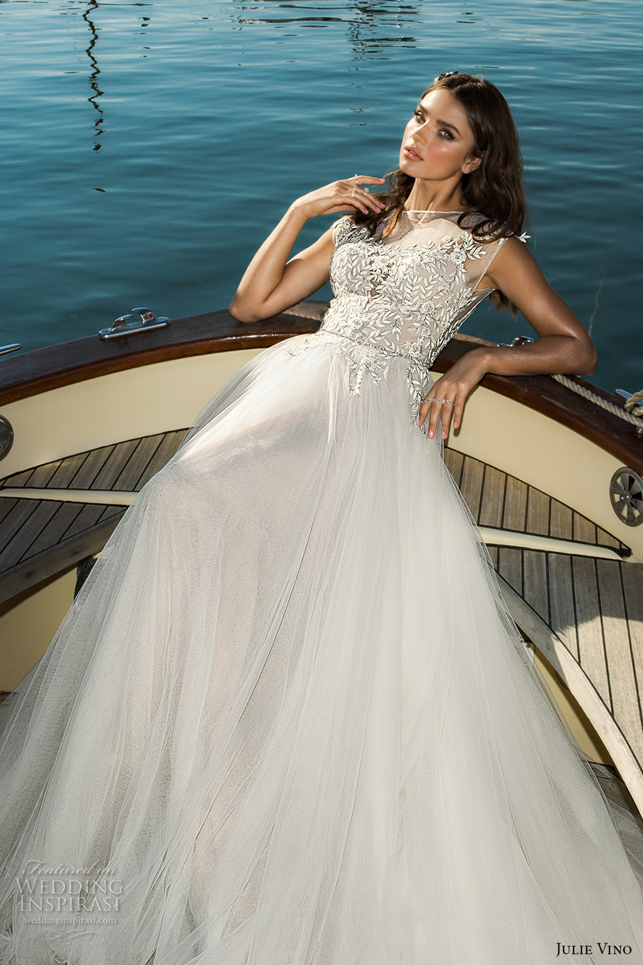 julie vino fall 2017 bridal cap sleeves illusion bateau neckline heavily embellished bodice tulle skirt romantic modified a line wedding dress sweep train (1209) zv julie vino fall 2017 bridal cap sleeves illusion bateau neckline heavily embellished bodice tulle skirt romantic modified a line wedding dress sweep train (1209) zv