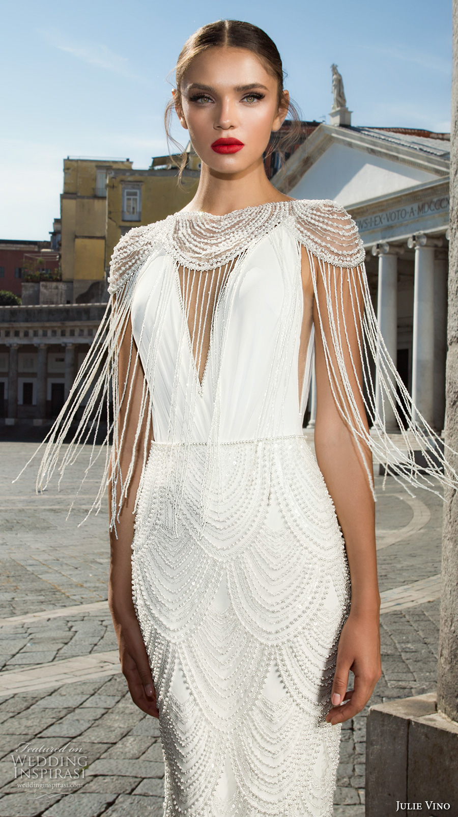 julie vino fall 2017 bridal cap sleeves illusion boat neck deep v neck full embellishment elegant sophiscated sheath wedding dress low back sweep train (1208) zv julie vino fall 2017 bridal cap sleeves illusion boat neck deep v neck full embellishment elegant sophiscated sheath wedding dress low back sweep train (1208) zv
