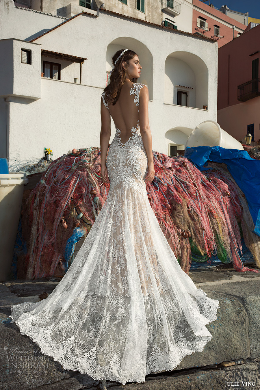 julie vino fall 2017 bridal cap sleeves sweetheart neckline full embellishment elegant fit and flare wedding dress low back chapel train (1210) bv julie vino fall 2017 bridal cap sleeves sweetheart neckline full embellishment elegant fit and flare wedding dress low back chapel train (1210) bv