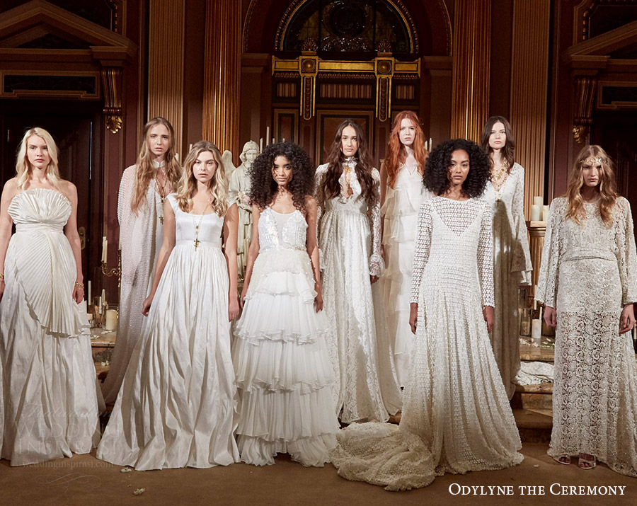 odylyne the ceremony fall 2017 new york  bridal fashion week collection lineup wedding dresses