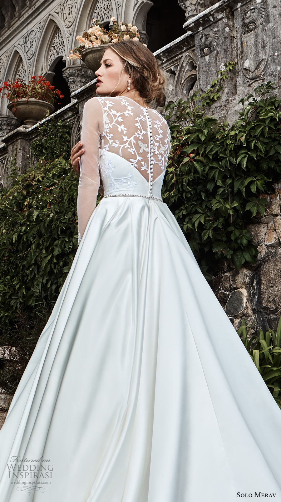 solo merav 2017 bridal long sleeves illusion jewel sweetheart neckline heavily embellished bodice satin skirt princess ball gown a line wedding dress illusion back chapel train (camila) zbv solo merav 2017 bridal long sleeves illusion jewel sweetheart neckline heavily embellished bodice satin skirt princess ball gown a line wedding dress illusion back chapel train (camila) zbv