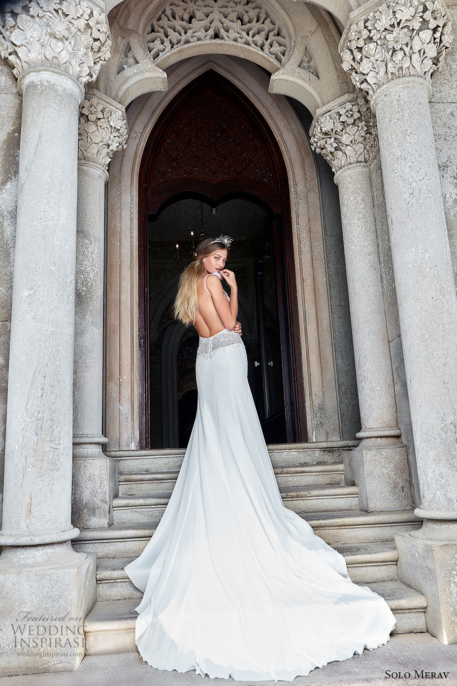 solo merav 2017 bridal sleeveless spagetti strap sweetheart neckline heavily embellished bodice elegant sexy sheath wedding dress low back chapel train (aliyah) bv solo merav 2017 bridal sleeveless spagetti strap sweetheart neckline heavily embellished bodice elegant sexy sheath wedding dress low back chapel train (aliyah) bv