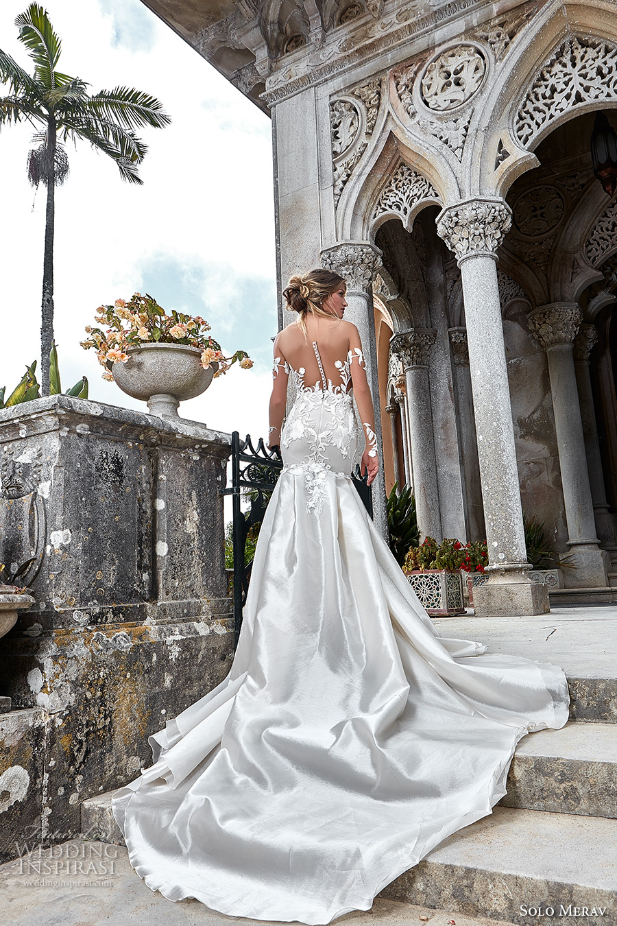 solo merav 2017 bridal strapless sweetheart neckline full embellishment sexy glamorous sheath wedding dress a line overskirt low back chapel train (maribell) bv solo merav 2017 bridal strapless sweetheart neckline full embellishment sexy glamorous sheath wedding dress a line overskirt low back chapel train (maribell) bv