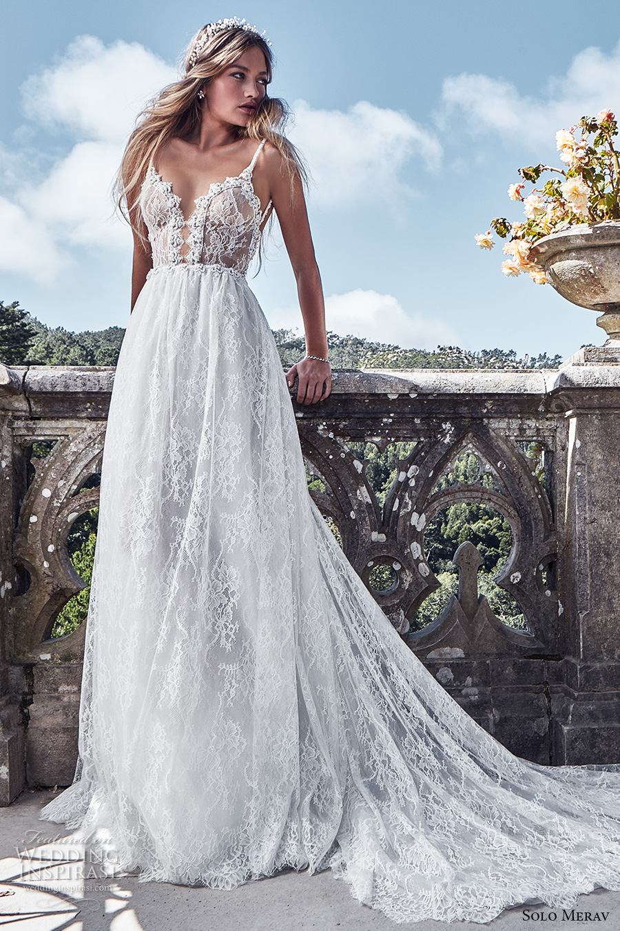 solo merav 2017 bridal thin strap plunging sweetheart neckline full embellishment sexy romantic a line wedding dress low back chapel train (plasida) mv solo merav 2017 bridal thin strap plunging sweetheart neckline full embellishment sexy romantic a line wedding dress low back chapel train (plasida) mv