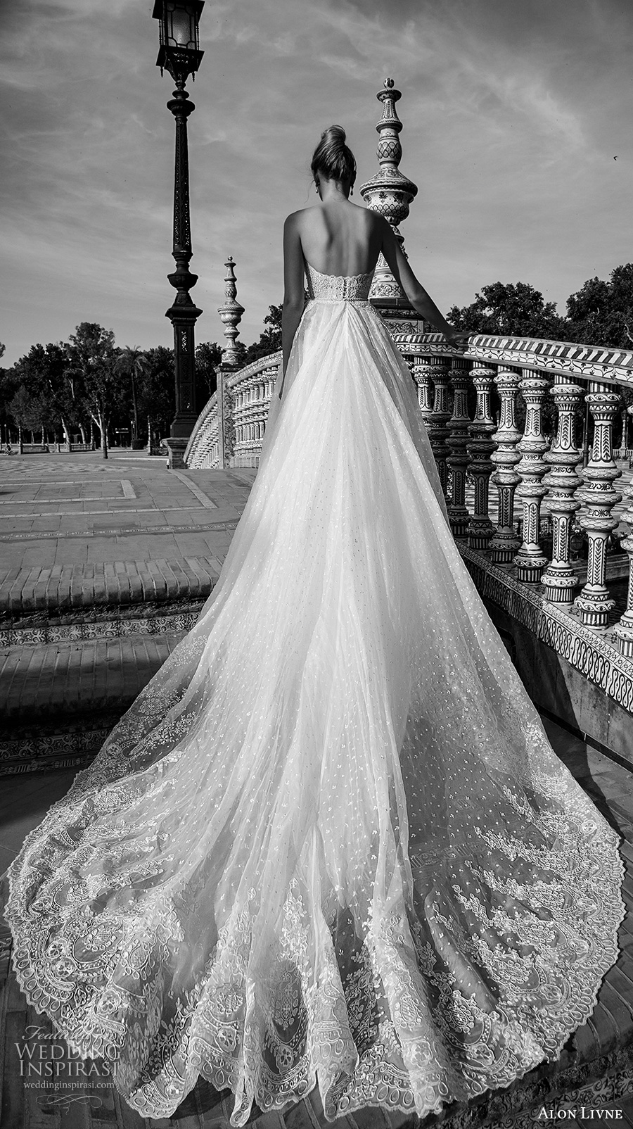 alon livne 2017 bridal strapless sweetheart necklin bustier heavily embellished bodice princess ball gown wedding dress royal train (anastasia) bv