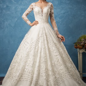 amelia sposa 2017 bridal long sleeves ...