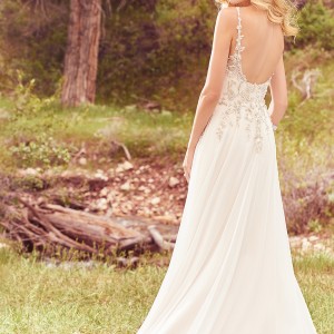 maggie sottero spring 2017 bridal sleeveless thing strap scoop neckline heavily embellished bodice romantic a  line wedding dress chapel train (caprice) bv