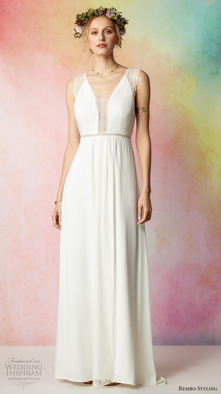 rembo styling 2017 bridal sleeveless lace strap v neck simple bohemian grecian modified a line wedding dress keyhole back sweep train (faubourg) mv rembo styling 2017 bridal sleeveless lace strap v neck simple bohemian grecian modified a line wedding dress keyhole back sweep train (faubourg) mv