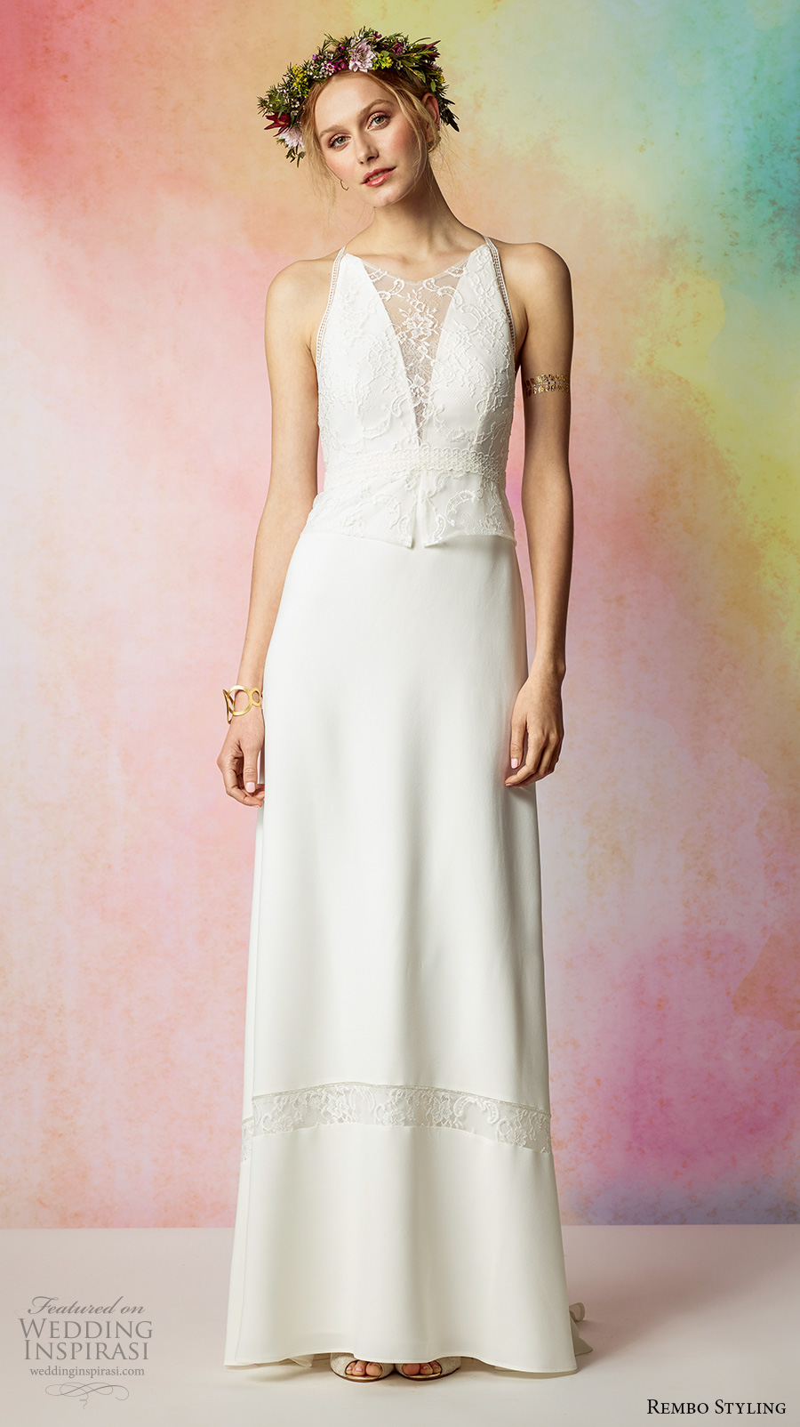 rembo styling 2017 bridal sleeveless sheer jewel v neck heavily embellished bodice elegant column wedding dress keyhole back sweep train (freedom) mv rembo styling 2017 bridal sleeveless sheer jewel v neck heavily embellished bodice elegant column wedding dress keyhole back sweep train (freedom) mv