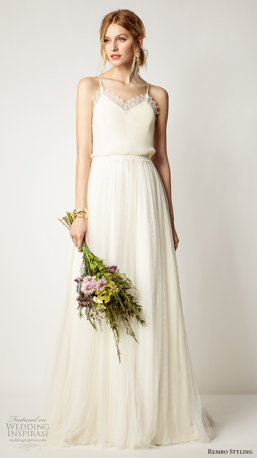 rembo styling 2017 bridal spagetti strap sweetheart neck blouson simple ivory color a line wedding dress cross strap sweep train (luna) mv rembo styling 2017 bridal spagetti strap sweetheart neck blouson simple ivory color a line wedding dress cross strap sweep train (luna) mv
