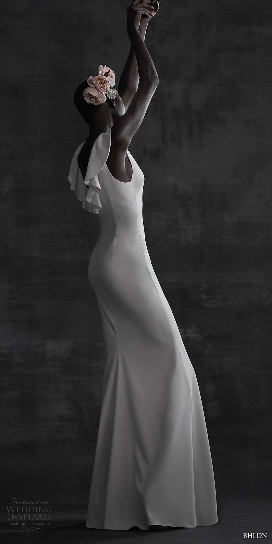 bhldn spring 2017 bridal sleeveless jewel neck butterfly sleeves clean elegant column sheath wedding dress cowl back sweep train (heather) bv mv bhldn spring 2017 bridal sleeveless jewel neck butterfly sleeves clean elegant column sheath wedding dress cowl back sweep train (heather) bv mv