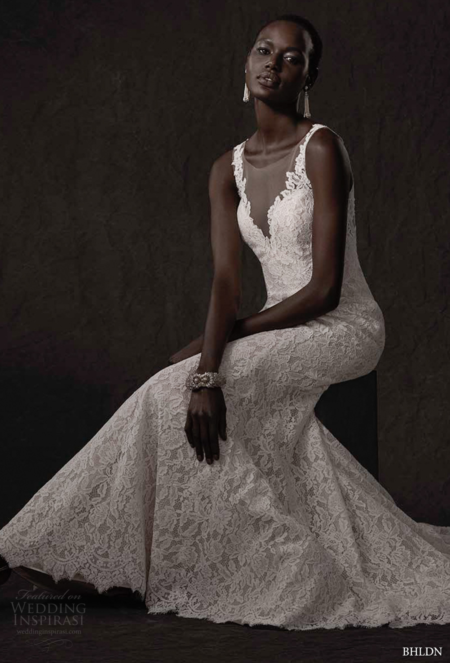 bhldn spring 2017 bridal sleeveless lace strap v neck full embellishement lace elegant fit and flare wedding dress sheer low back chapel train (carson) mv bhldn spring 2017 bridal sleeveless lace strap v neck full embellishement lace elegant fit and flare wedding dress sheer low back chapel train (carson) mv