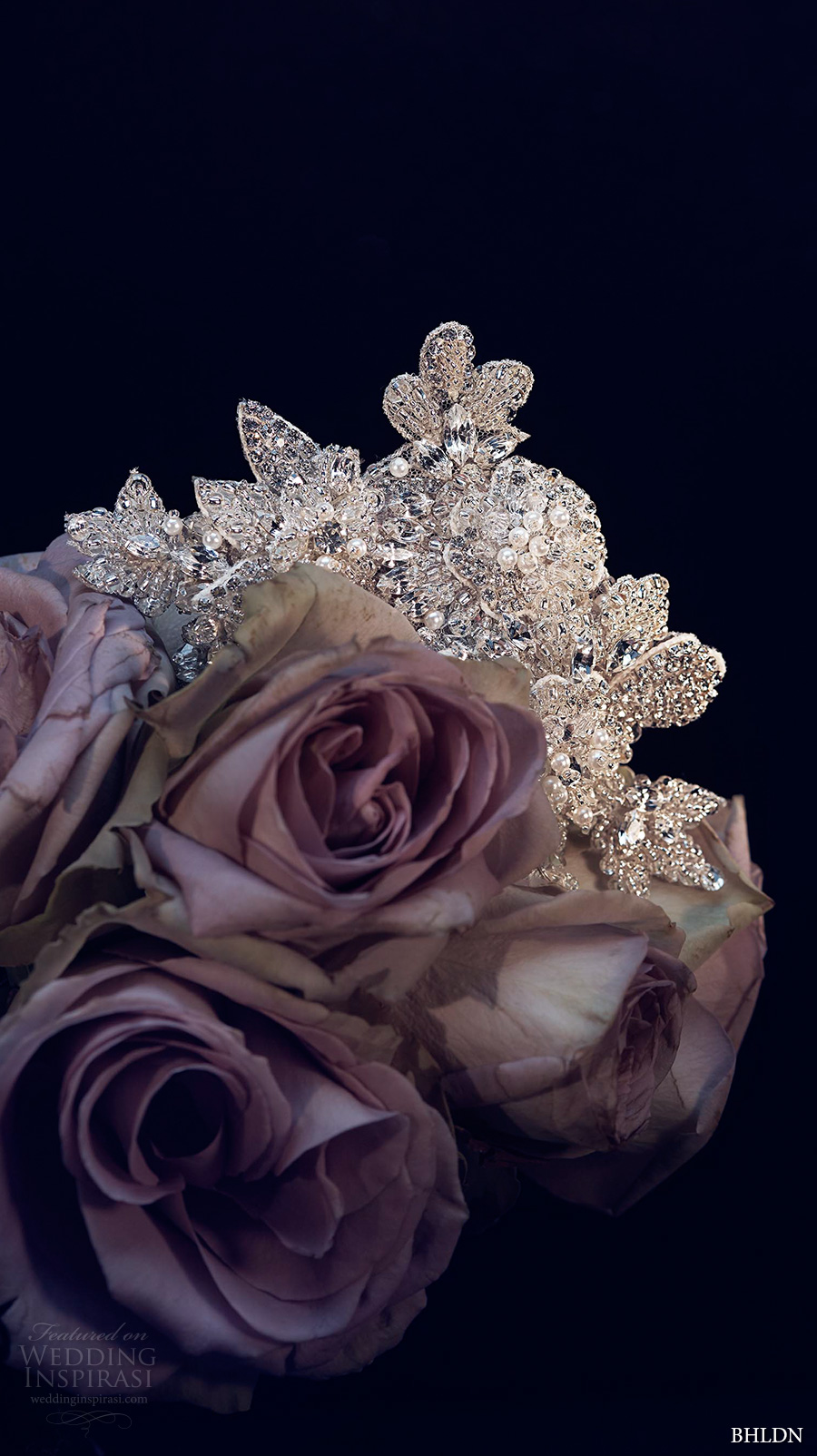 bhldn spring 2017 bridal wedding acessories jewelry head piece comb (shimmering blooms) mv bhldn spring 2017 bridal wedding acessories jewelry head piece comb (shimmering blooms) mv