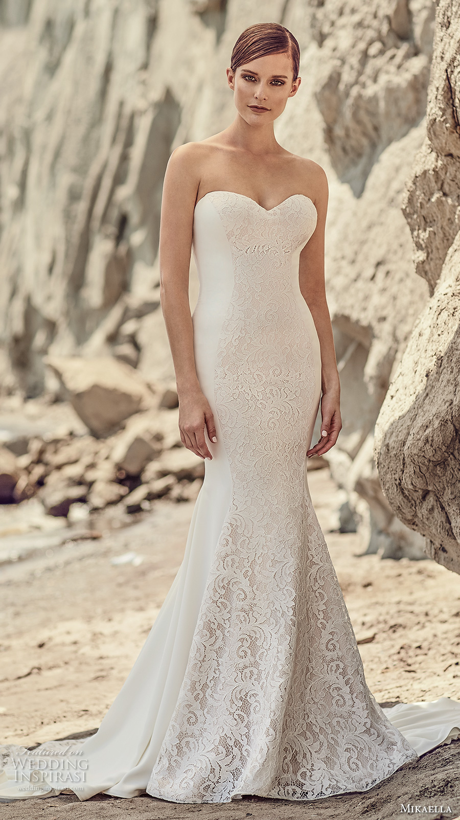 mikaella lace wedding dress