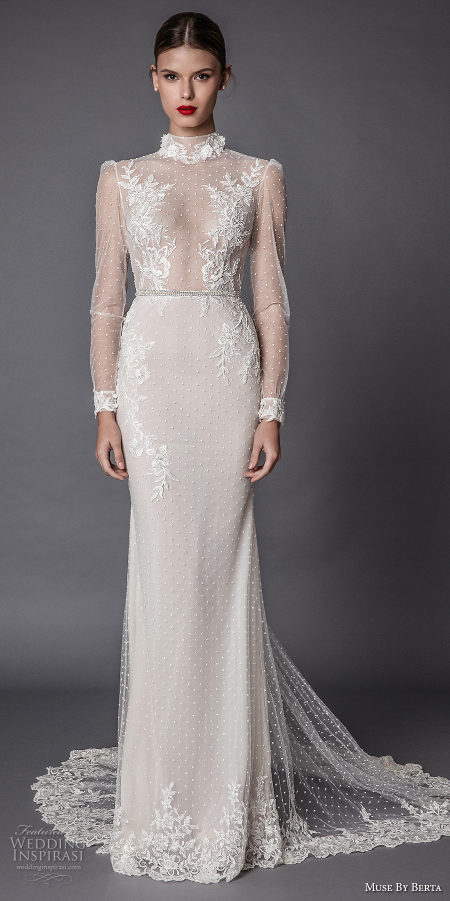muse berta fall 2017 bridal long sleeves high neck full embellishment beaded elegant sheath wedding dress keyhole back chapel train (amadea) mv muse berta fall 2017 bridal long sleeves high neck full embellishment beaded elegant sheath wedding dress keyhole back chapel train (amadea) mv
