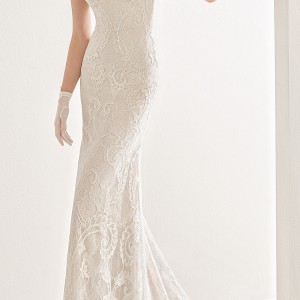 rosa clara 2017 bridal sleeveless embellished strap sweetheart neckline full embellishment elegant sheath wedding dress open low back sweep train (naila) mv fv