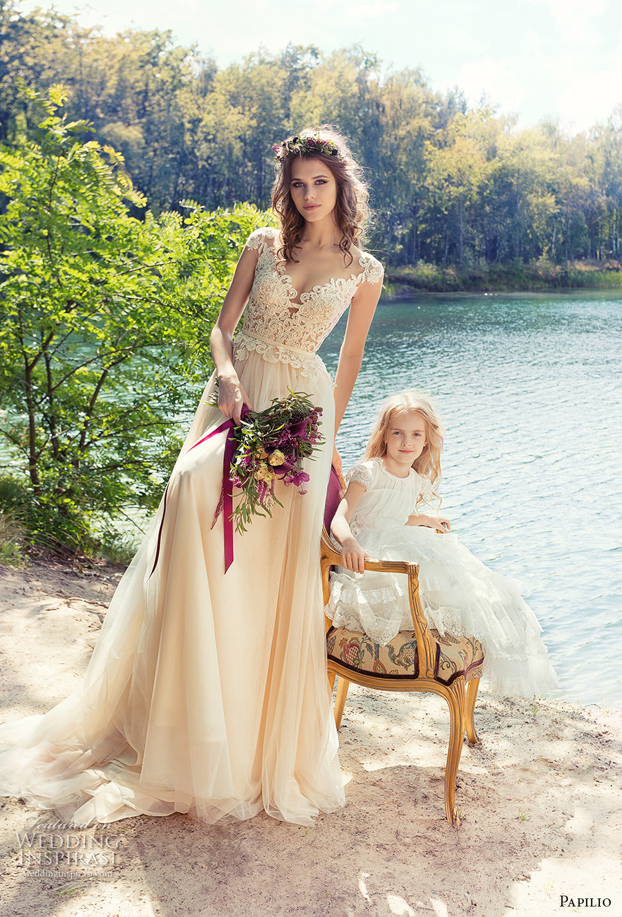 papilio 2017 bridal cap sleeves sweetheart neckline heavily embellished bodice tulle skirt romantic ivory color modified a line wedding dress sheer back chapel train (iora) mv papilio 2017 bridal cap sleeves sweetheart neckline heavily embellished bodice tulle skirt romantic ivory color modified a line wedding dress sheer back chapel train (iora) mv