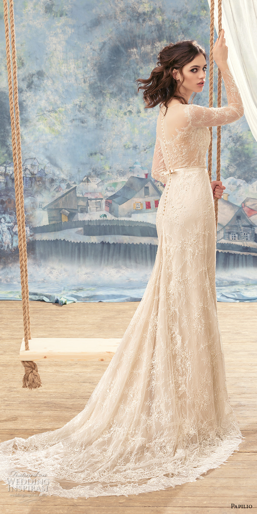 papilio 2017 bridal long sleeves illusion bateau sweetheart neckline full embellishment elegant sheath wedding dress sheer back short train (hawk) bv papilio 2017 bridal long sleeves illusion bateau sweetheart neckline full embellishment elegant sheath wedding dress sheer back short train (hawk) bv
