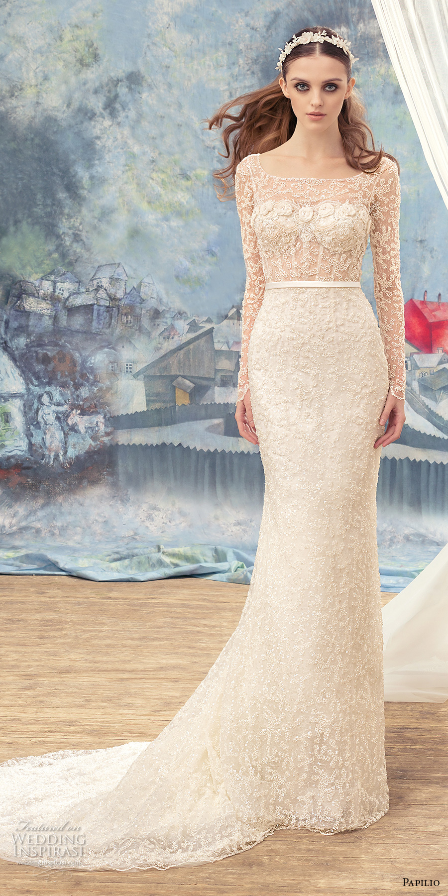 papilio 2017 bridal long sleeves square neckline full embellishment elegant fit and flare wedding dress covered lace back chapel train (jaco) mv papilio 2017 bridal long sleeves square neckline full embellishment elegant fit and flare wedding dress covered lace back chapel train (jaco) mv