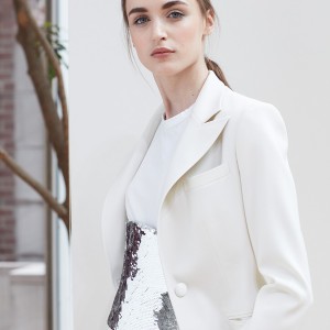 oscar de la renta spring 2018 bridal tuxedo