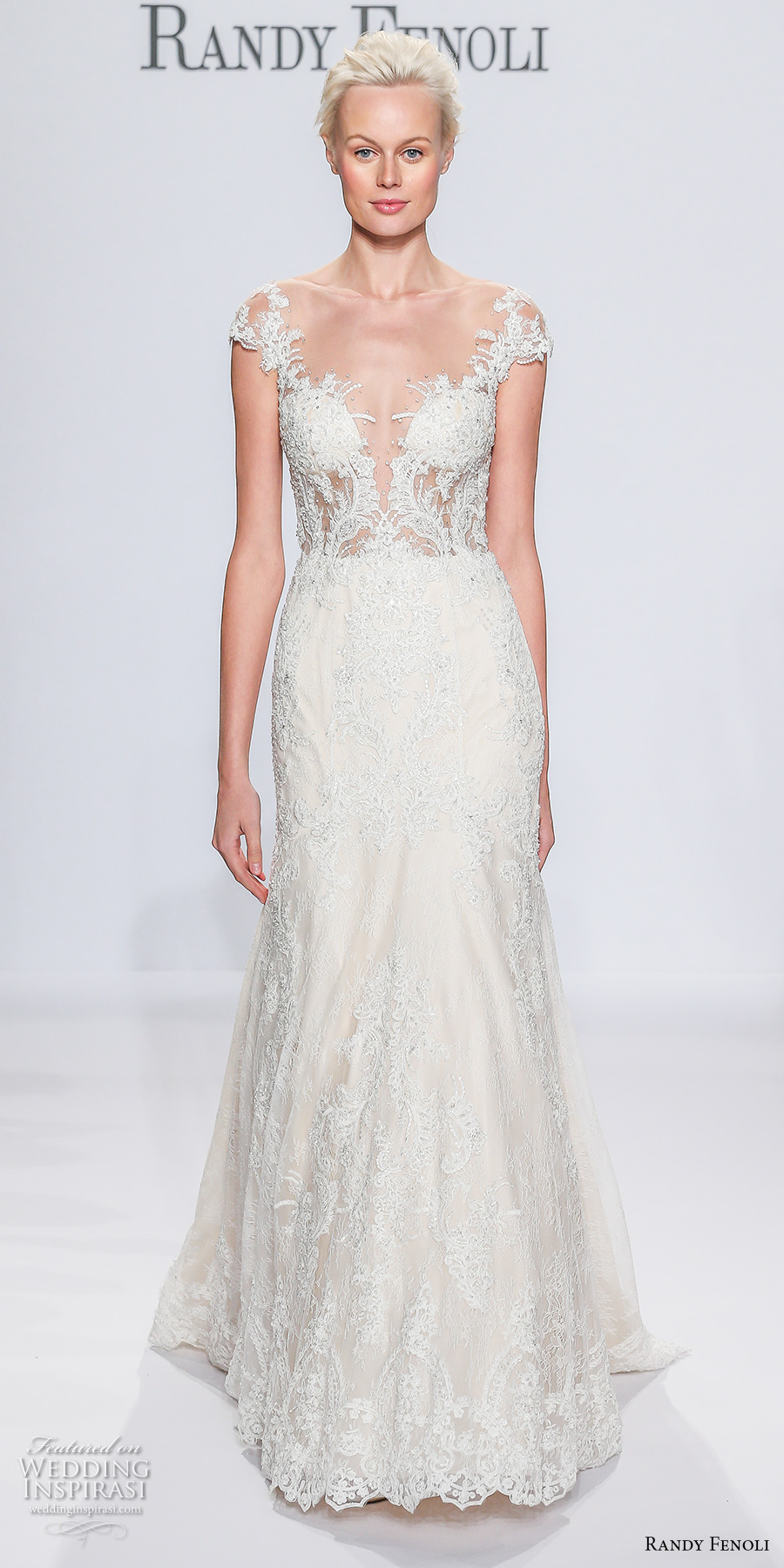 randy fenoli spring 2018 bridal cap sleeves deep plunging sweetheart neckline full embellishment fit and flare wedding dress sheer button back sweep train (09) mv randy fenoli spring 2018 bridal cap sleeves deep plunging sweetheart neckline full embellishment fit and flare wedding dress sheer button back sweep train (09) mv