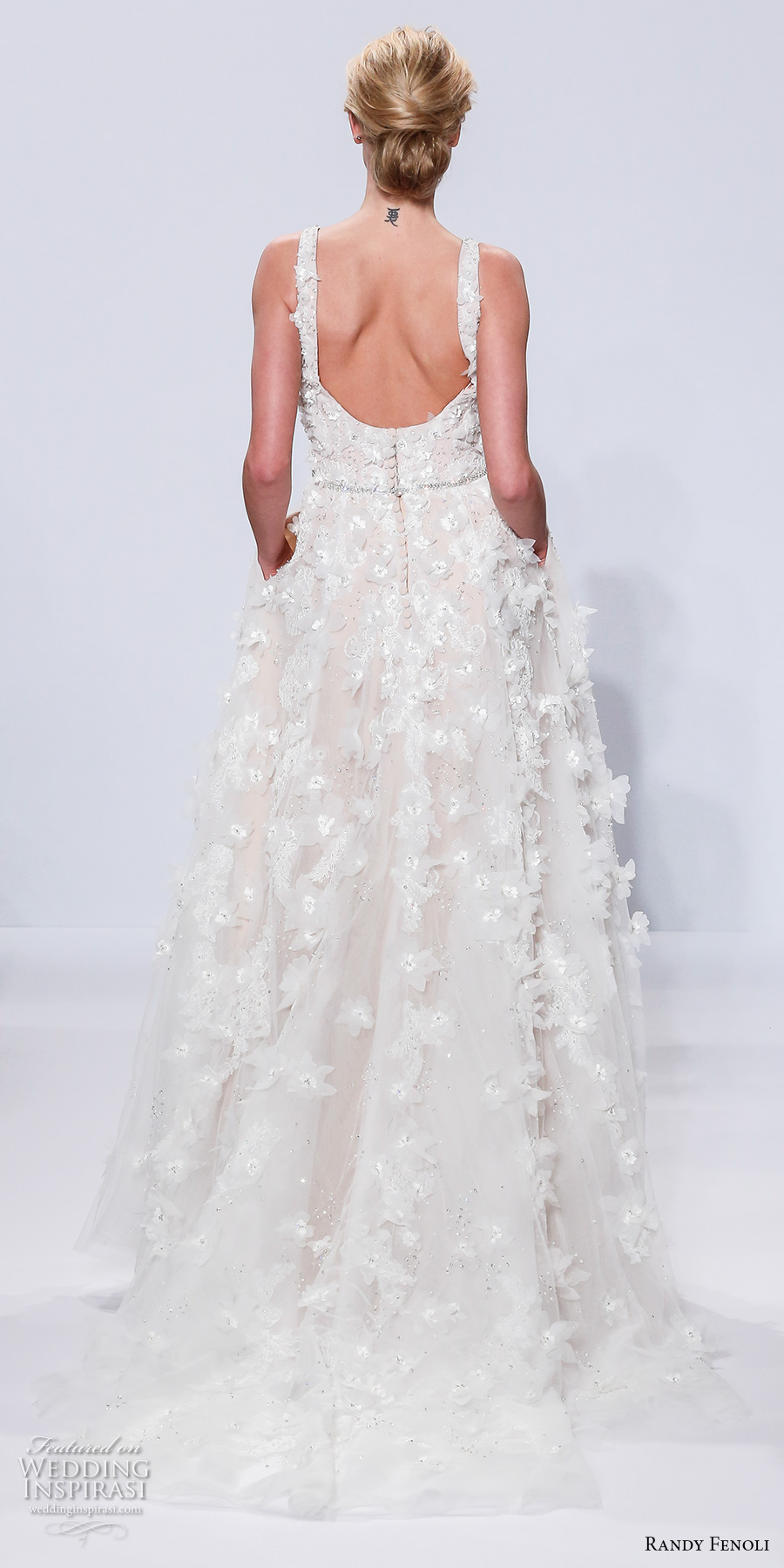 randy fenoli spring 2018 bridal sleeveless strap square neck full embellishment romantic elegant modified a line wedding dress with pockets open square back short train (02) bv randy fenoli spring 2018 bridal sleeveless strap square neck full embellishment romantic elegant modified a line wedding dress with pockets open square back short train (02) bv