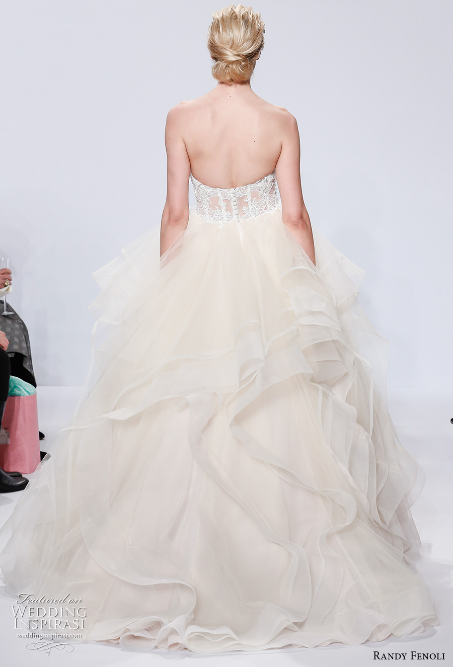 randy fenoli spring 2018 bridal strapless sweetheart neckline bustier layered skirt princess ball gown wedding dress chapel train (14) bv randy fenoli spring 2018 bridal strapless sweetheart neckline bustier layered skirt princess ball gown wedding dress chapel train (14) bv