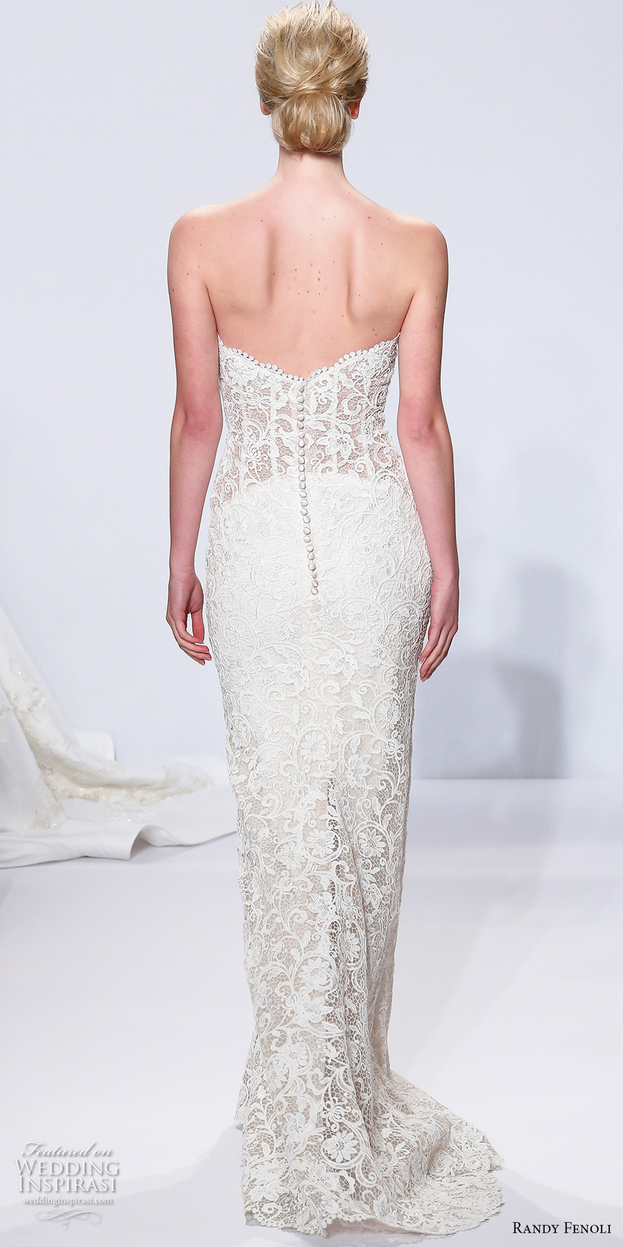 randy fenoli spring 2018 bridal strapless sweetheart neckline full embellishment busiter elegant sexy sheath wedding dress sweep train (05) bv