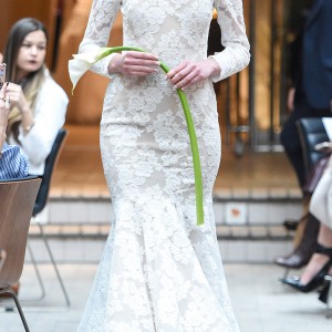 sachin babi spring 2018 bridal off shoulder long sleeves lace mermaid wedding dress (9) mv