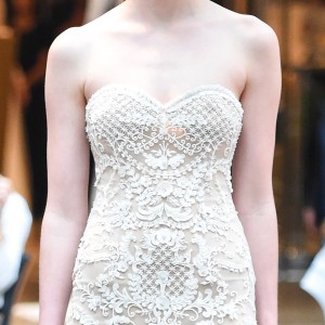 sachin babi spring 2018 bridal strapless sweetheart heavily embellished bodice mermaid wedding dress (11) zfv