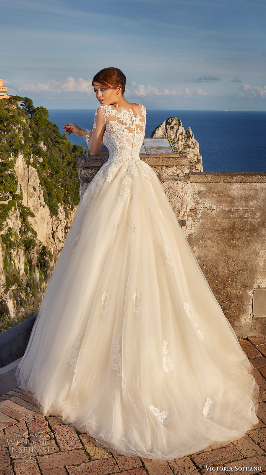 victoria soprano 2017 bridal cap sleeves illusion bateau sweetheart neckline bustier heavily embellished bodice romantic blush a line ball gown wedding dress sheer lace back chapel train (10) bv victoria soprano 2017 bridal cap sleeves illusion bateau sweetheart neckline bustier heavily embellished bodice romantic blush a line ball gown wedding dress sheer lace back chapel train (10) bv