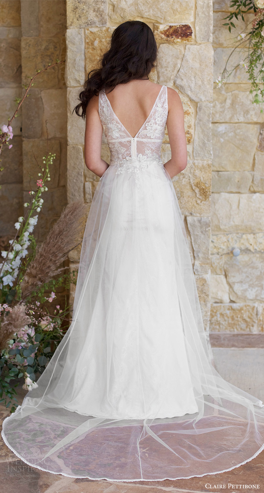 Rhapsody Wedding Dress Back from Claire Pettibone s Romantique