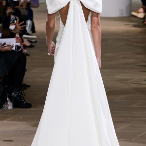 ines di santo spring 2018 bridal sleeveless bateau neck trumpet wedding dress (promise) bv illusion low back bow detachable train clean modern