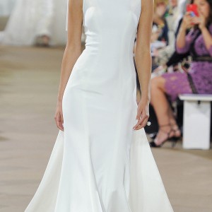 ines di santo spring 2018 bridal sleeveless bateau neck trumpet wedding dress (promise) mv illusion low back bow detachable train clean modern